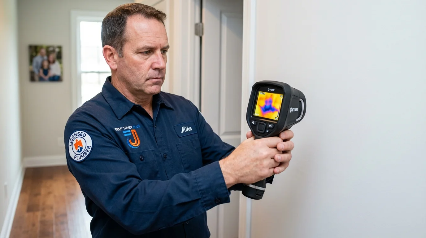 Thermal imaging leak detection by Johns Plumbing LLC in Gorman